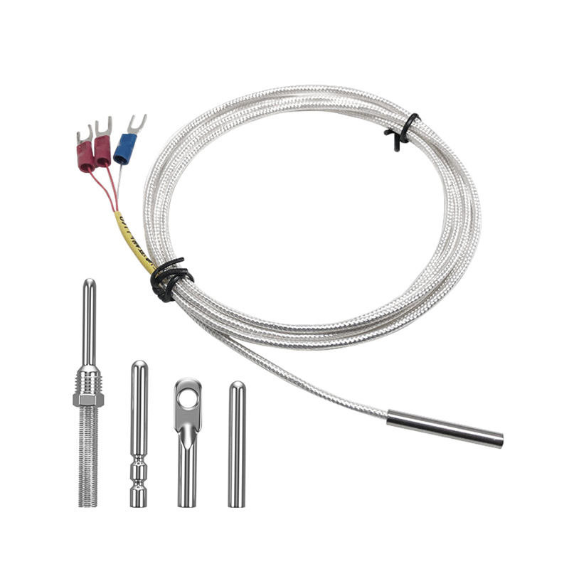 WZP-035 PT100 Probe 5 × 35 มม. 1–20 ม. เครื่องวัดอุณหภูมิความต้านทาน Platinum RTD ทนต่อการกัดกร่อนกันน้ำเซ็นเซอร์อุณหภูมิป้องกันการกัดกร่อน