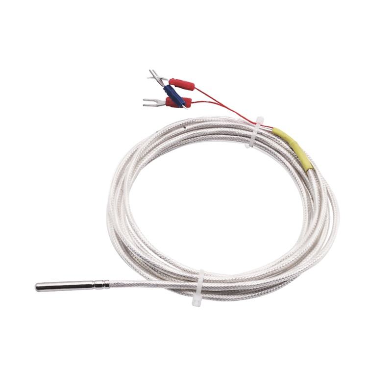 WZP-035 PT100 Probe 5 × 35 มม. 1–20 ม. เครื่องวัดอุณหภูมิความต้านทาน Platinum RTD ทนต่อการกัดกร่อนกันน้ำเซ็นเซอร์อุณหภูมิป้องกันการกัดกร่อน